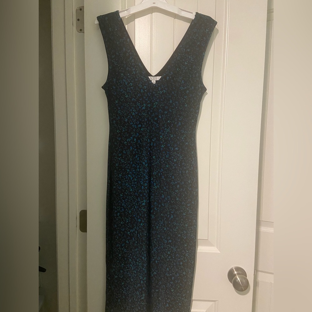 Elegant Black and Blue Women's Dress